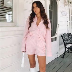 Beginning boutique set top and shorts